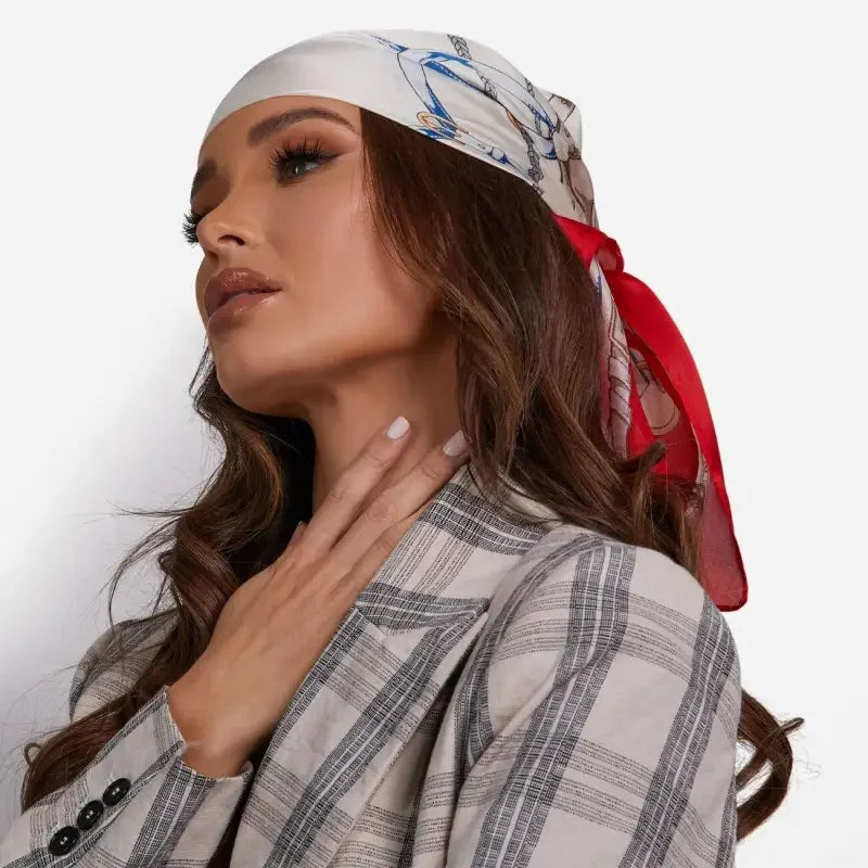 Bandana Scarf In Red | Fashionsarah.com