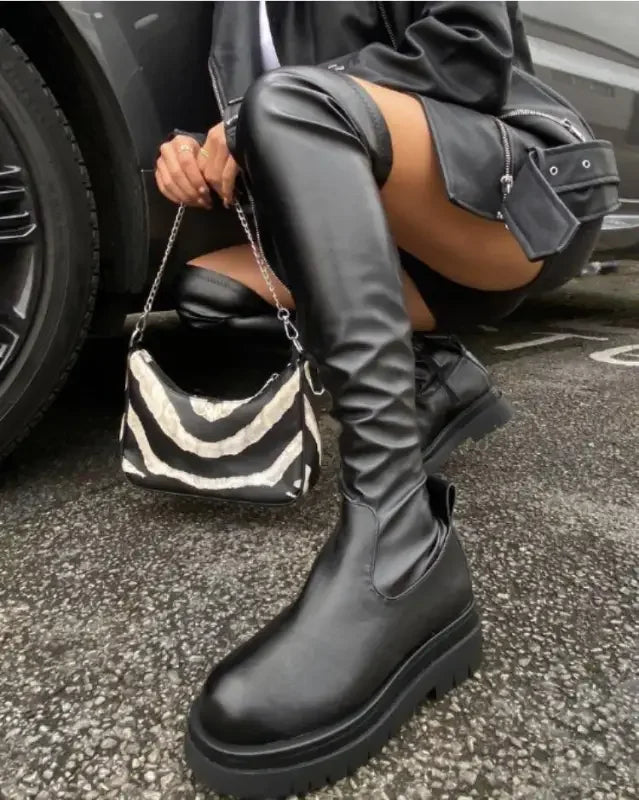 Black Biker Boots | Fashionsarah.com
