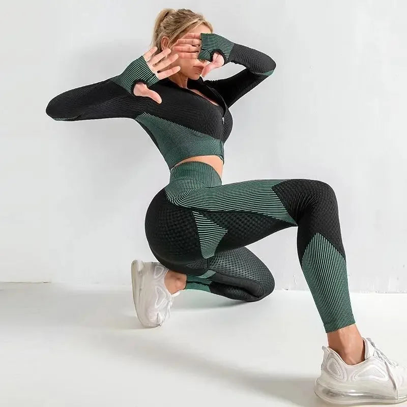 Fashionsarah.com Seamless gym yoga Sets