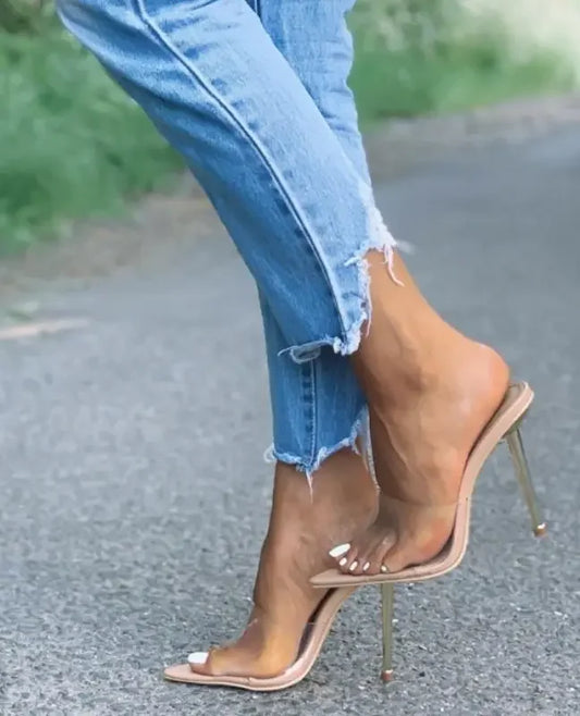 Open Metal Heels | Fashionsarah.com