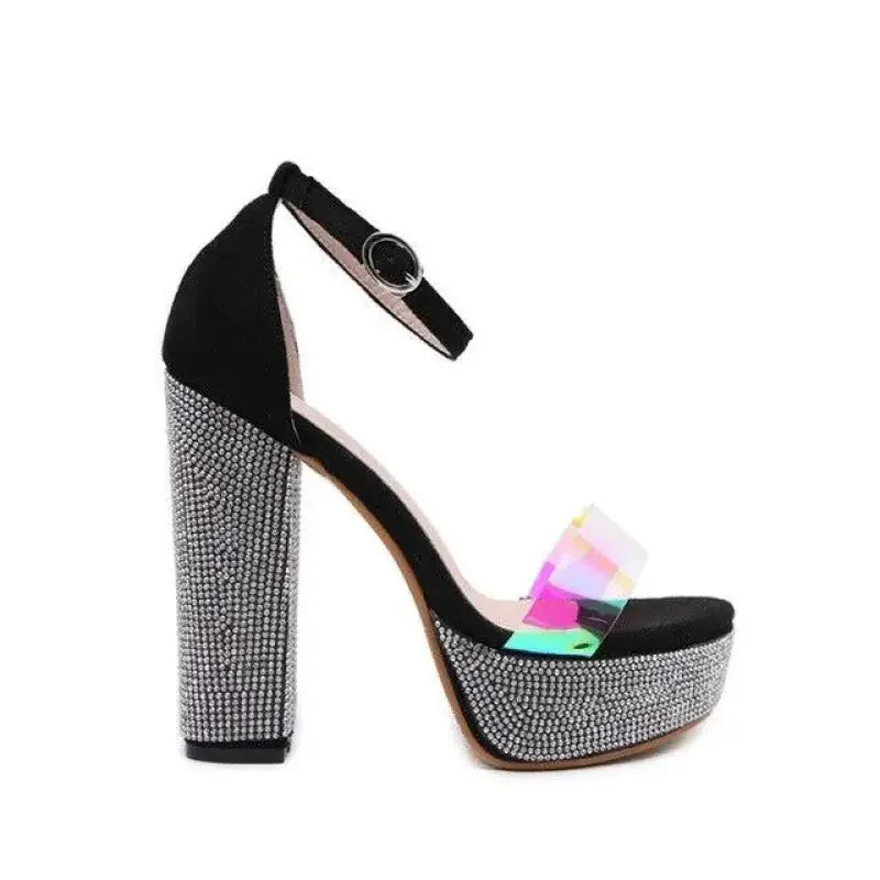 Fashionsarah.com Rhinestone Platform Heels