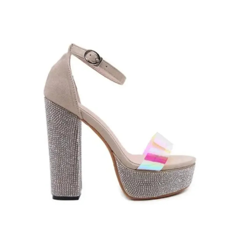 Rhinestone Platform Heels | Fashionsarah.com