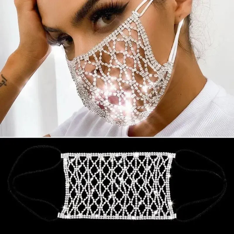 Rhinestone Face Mask | Fashionsarah.com