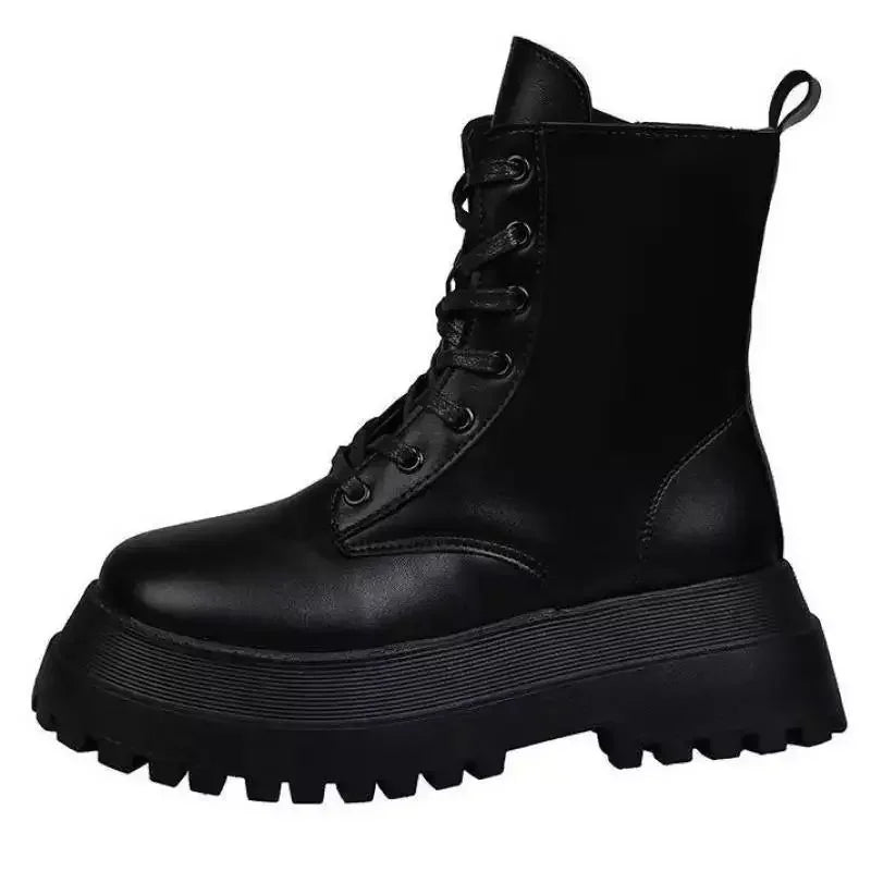 Mid-Calf Motorcycle Booties | Fashionsarah.com