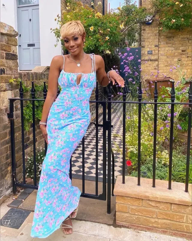 Maxi Floral Sun dress | Fashionsarah.com