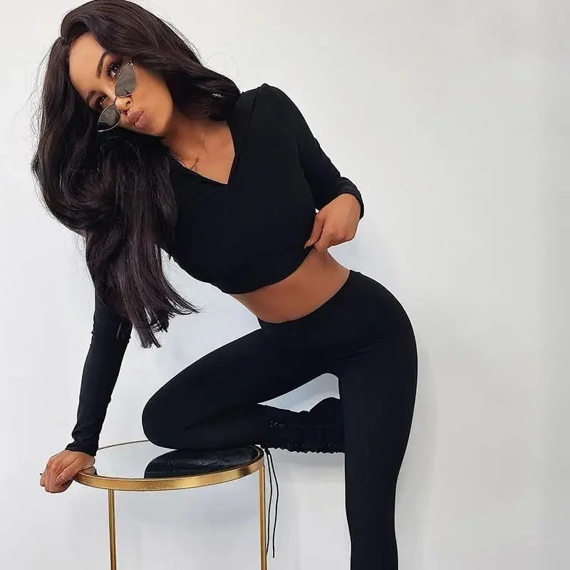 Autumn Fitness Legging Set | Fashionsarah.com