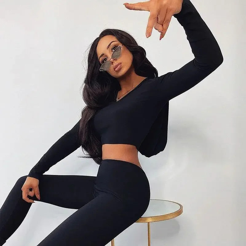 Autumn Fitness Legging Set | Fashionsarah.com