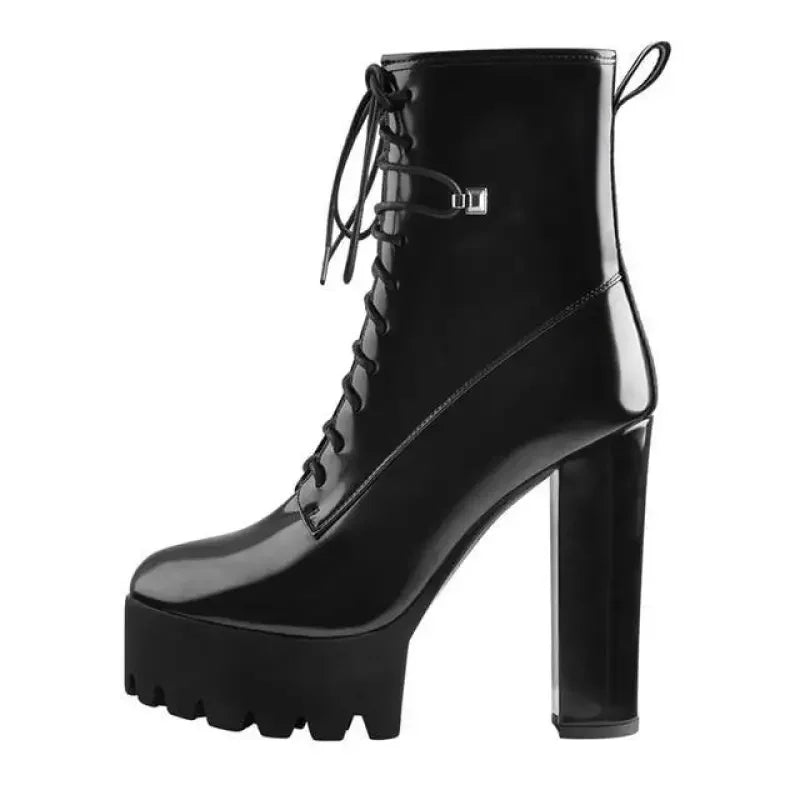 Leather Platform Ankle Boots | Fashionsarah.com