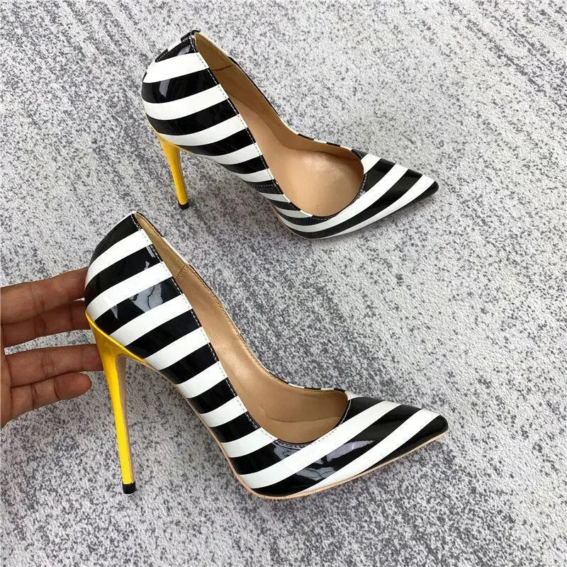 Fashionsarah.com Summer Stripe Heels