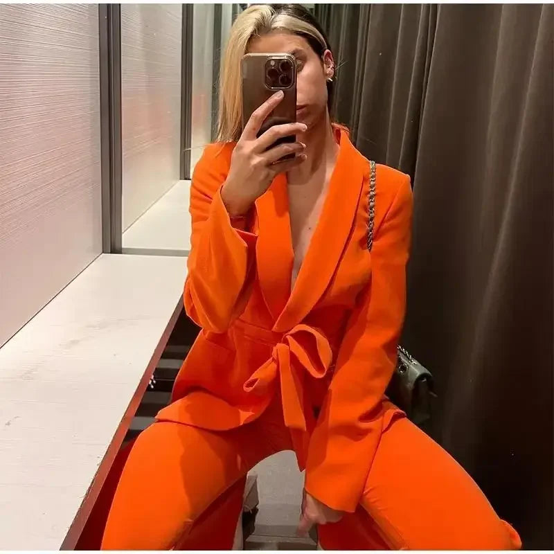 Tailored Blazer with Trousers Sets | Fashionsarah.com