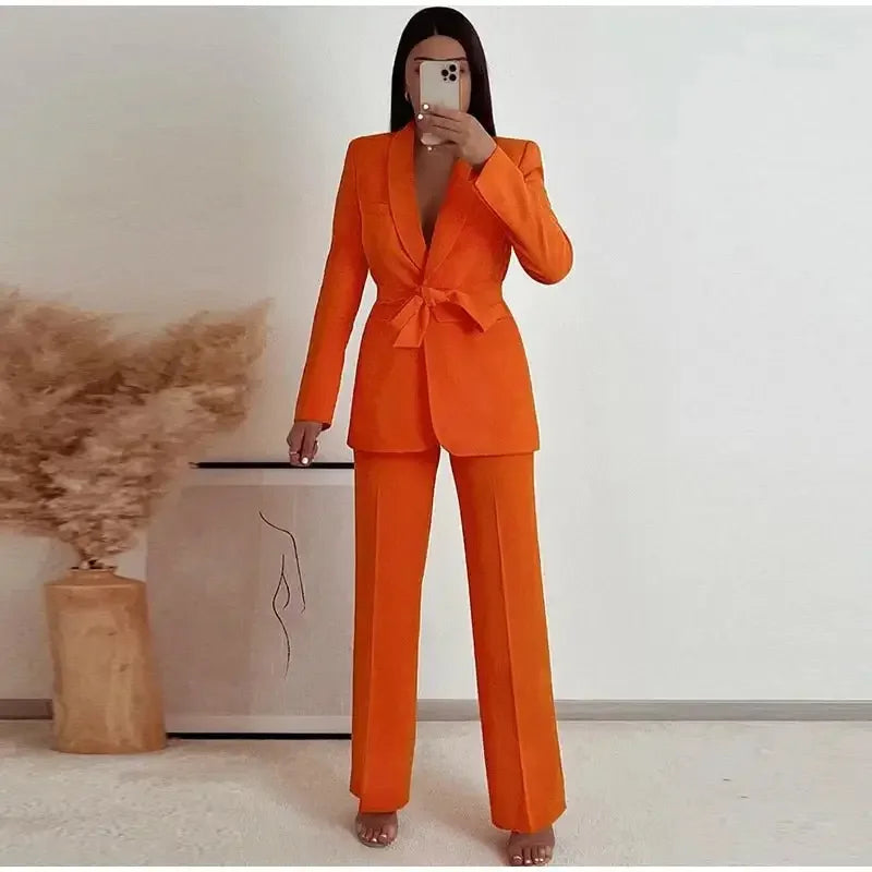 Tailored Blazer with Trousers Sets | Fashionsarah.com