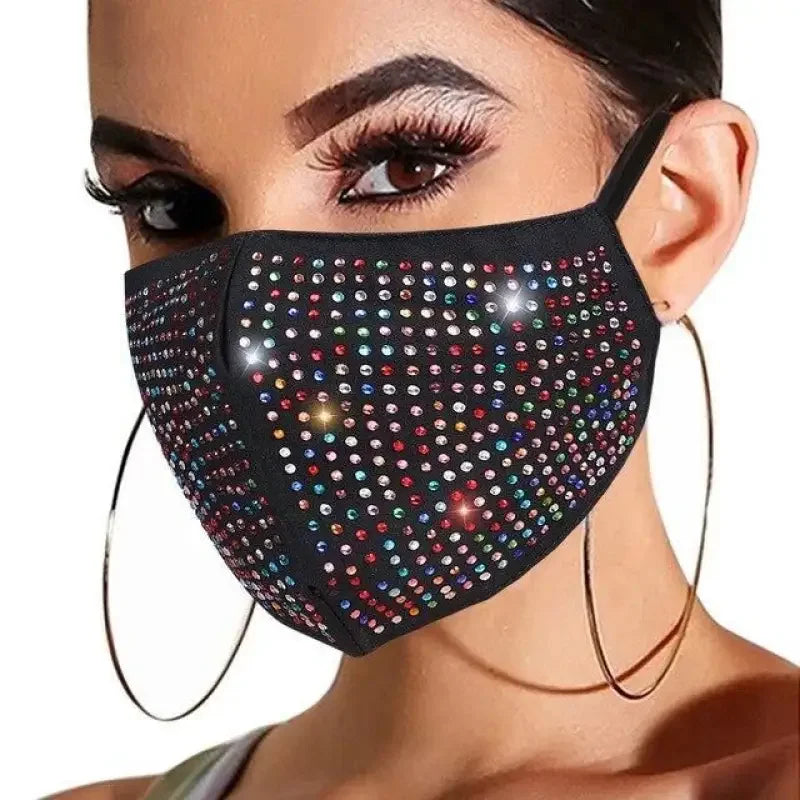 Rhinestone Jewelry Face Masks | Fashionsarah.com