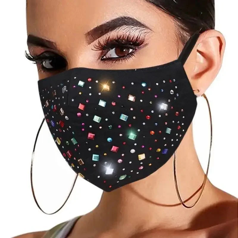 Rhinestone Jewelry Face Masks | Fashionsarah.com