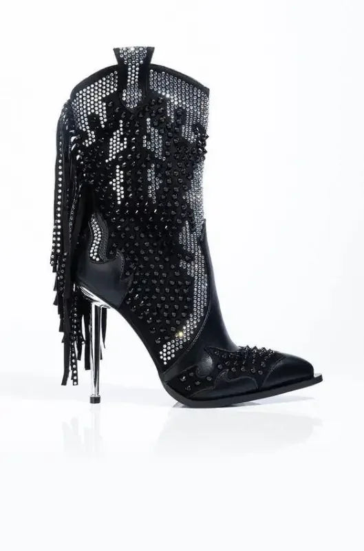 Mid-Calf Tassel Boots | Fashionsarah.com