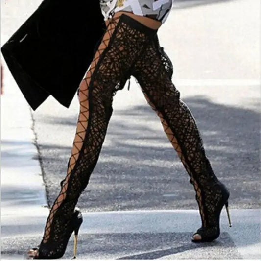 Lace Gladiator Boots | Fashionsarah.com