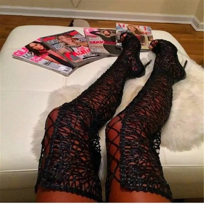 Lace Gladiator Boots | Fashionsarah.com