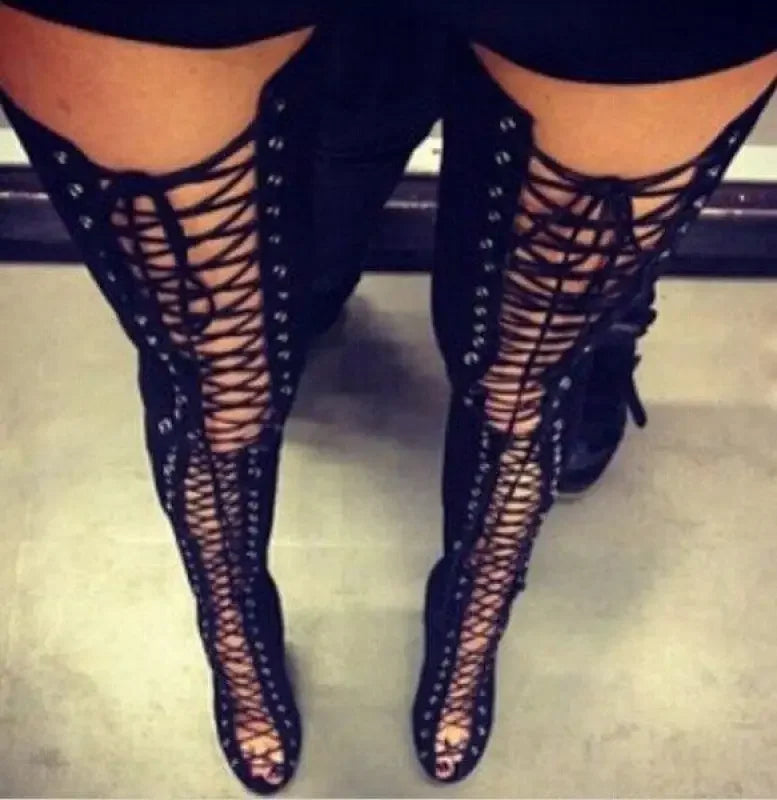 Open Over the knee Boots | Fashionsarah.com