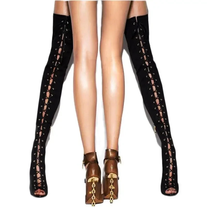 Open Over the knee Boots | Fashionsarah.com