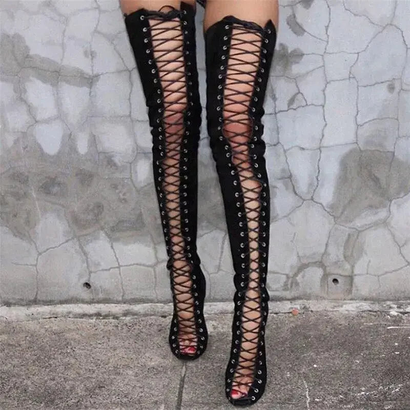 Open Over the knee Boots | Fashionsarah.com