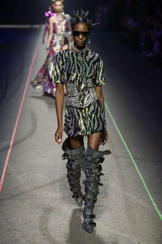 Rhinestone Runway Boots | Fashionsarah.com