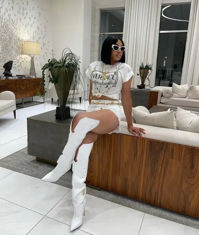 Unique Cube Runway Boots | Fashionsarah.com