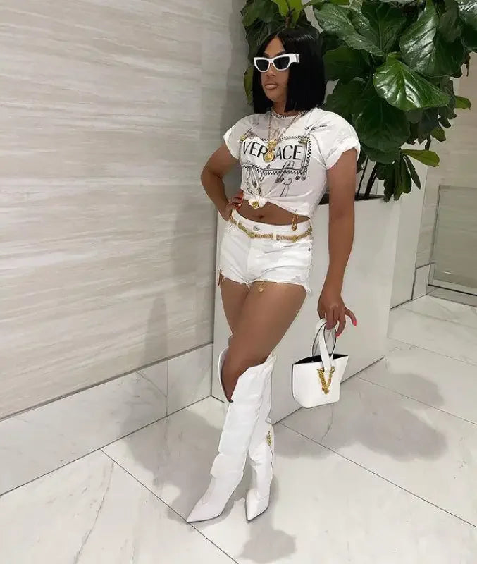 Unique Cube Runway Boots | Fashionsarah.com