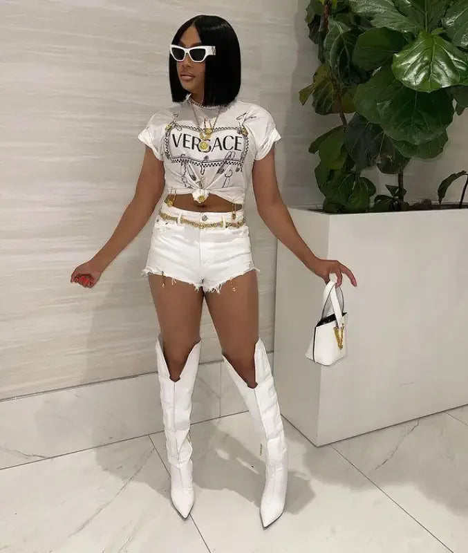 Fashionsarah.com Unique Cube Runway Boots