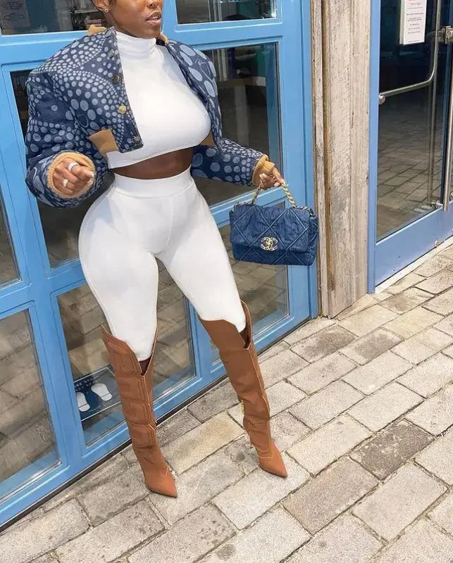 Unique Cube Runway Boots | Fashionsarah.com