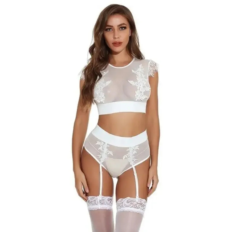 Lingerie Set with Garter | Fashionsarah.com