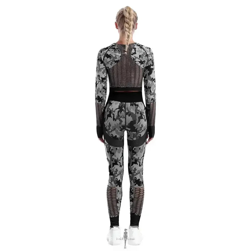 Fashionsarah.com Fashionsarah.com Seamless Camouflage Yoga Set
