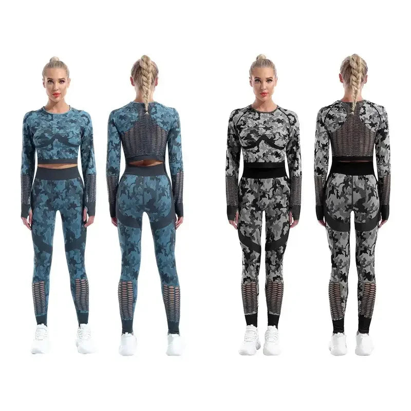 Fashionsarah.com Fashionsarah.com Seamless Camouflage Yoga Set