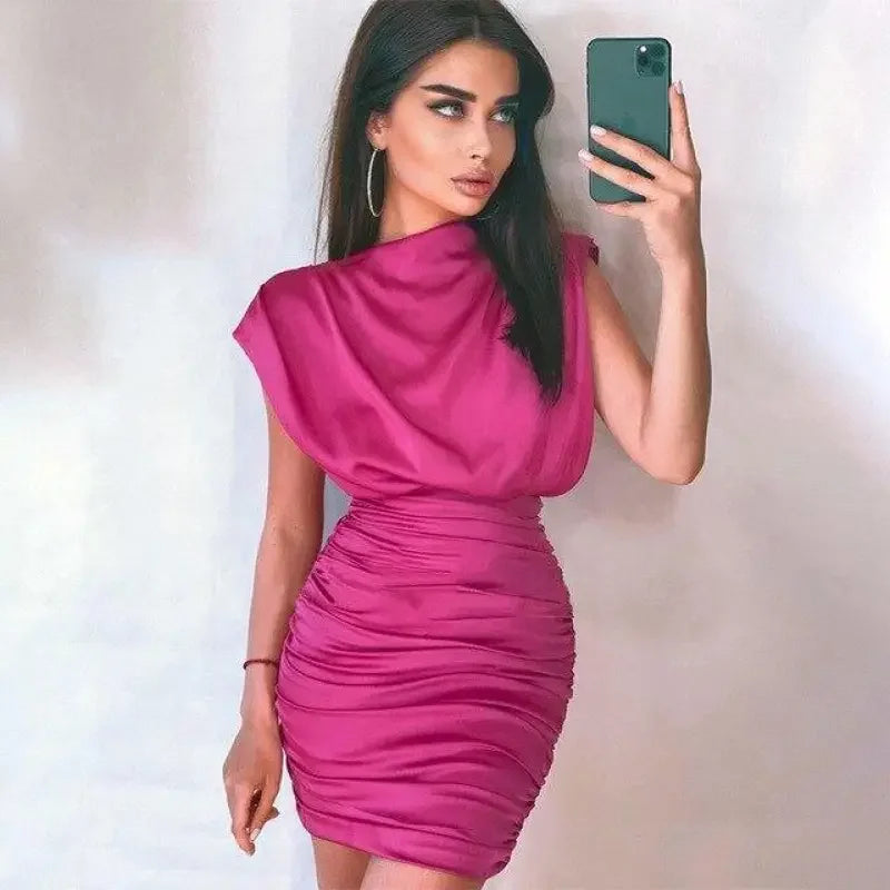 Elegant Ruched Dress | Fashionsarah.com