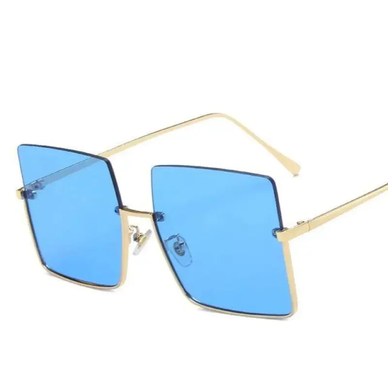Metal Semi-rimless Sunglasses | Fashionsarah.com