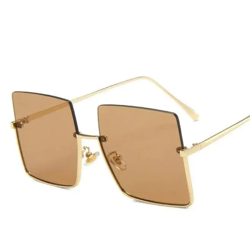 Metal Semi-rimless Sunglasses | Fashionsarah.com