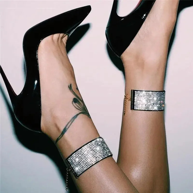 Rhinestones Ankle Bracelet | Fashionsarah.com