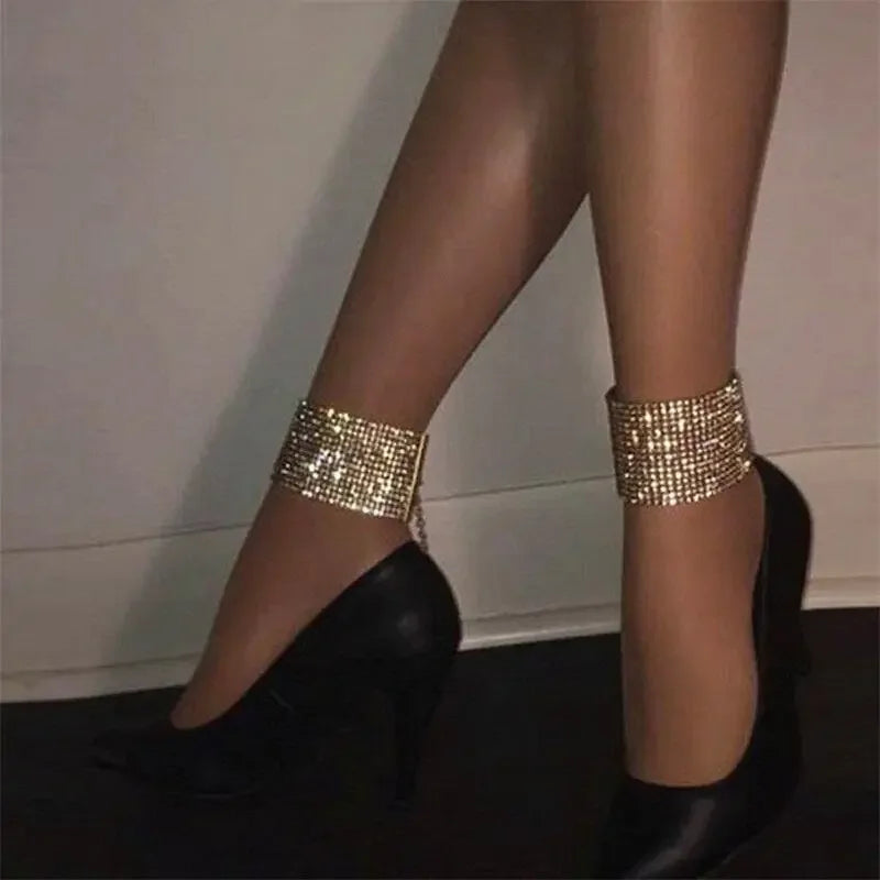Rhinestones Ankle Bracelet | Fashionsarah.com