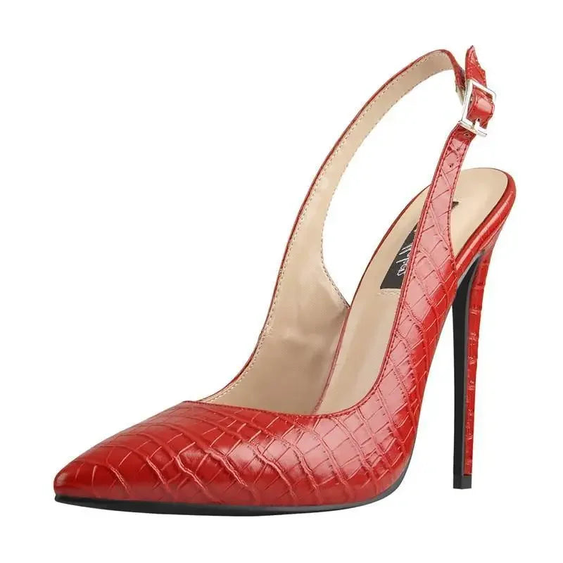 Red Slingback High Heels | Fashionsarah.com