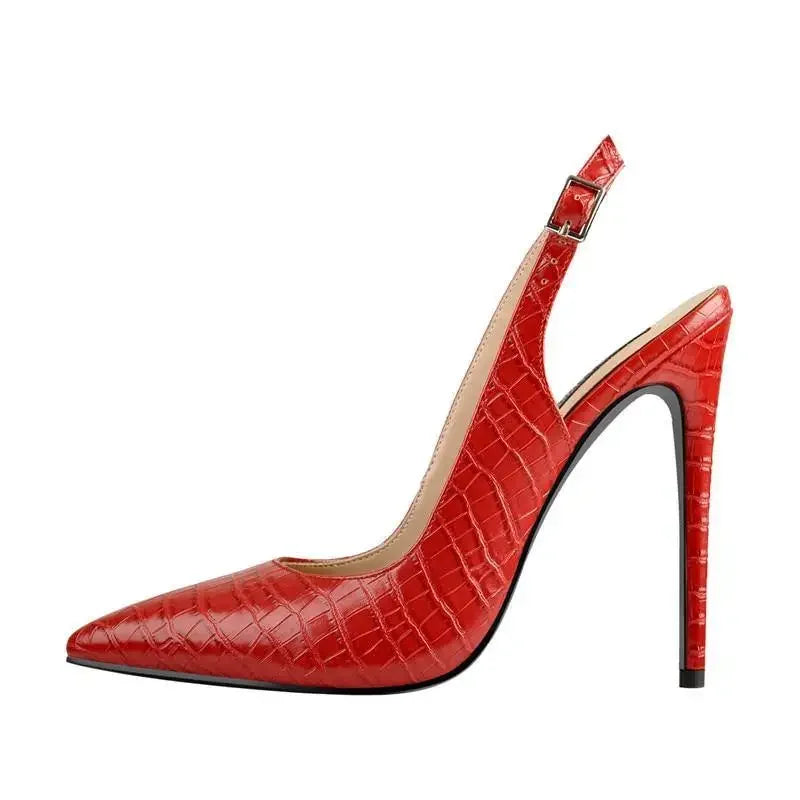 Red Slingback High Heels | Fashionsarah.com