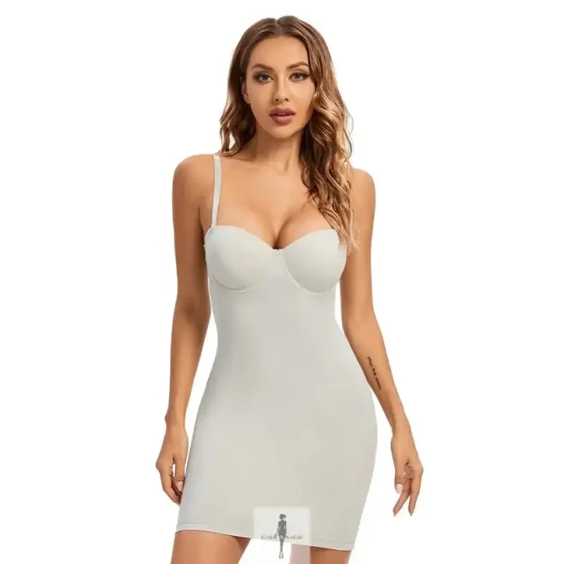 Fashionsarah.com Fashionsarah.com Body Shapewear Lingerie Dress with Cups