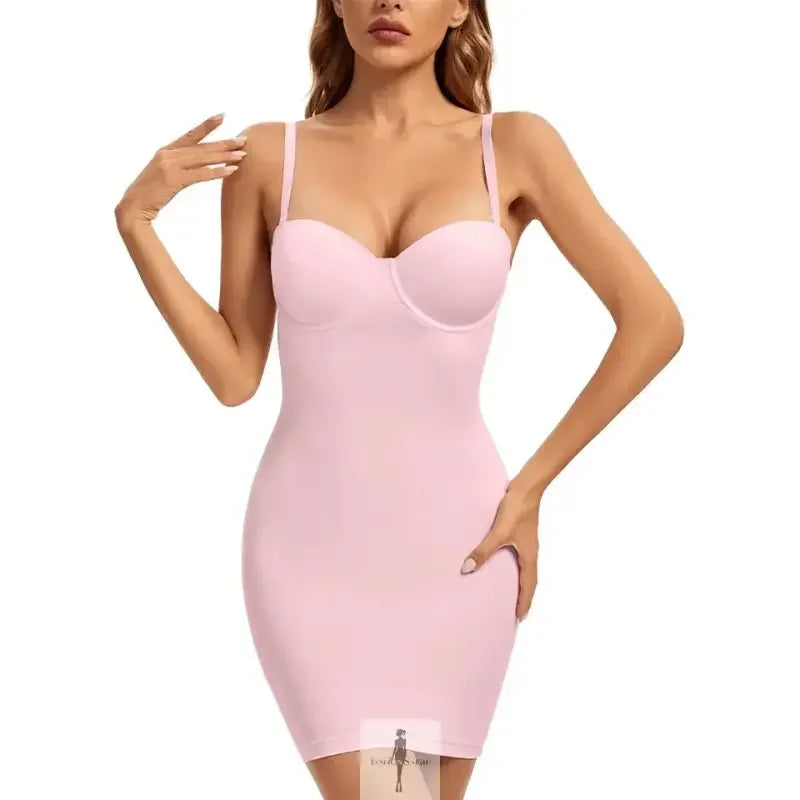 Fashionsarah.com Fashionsarah.com Body Shapewear Lingerie Dress with Cups