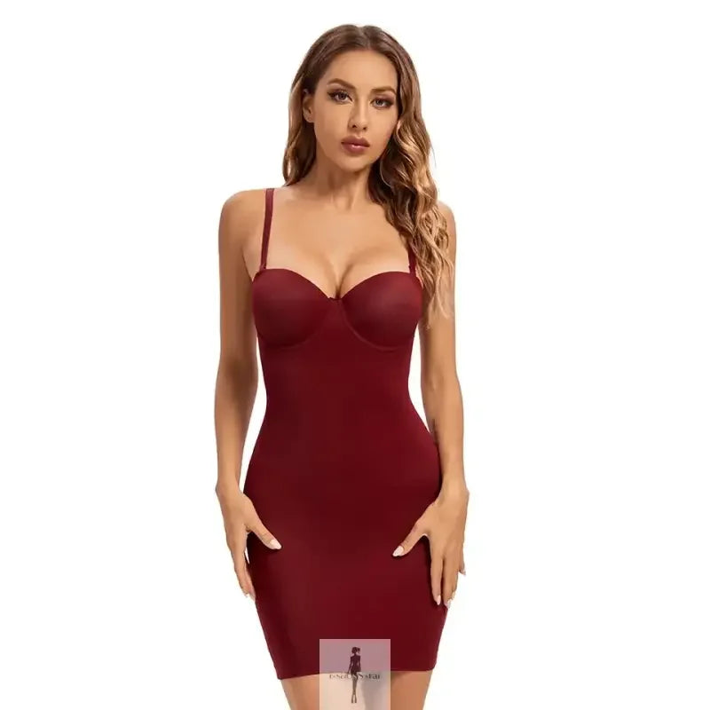 Fashionsarah.com Fashionsarah.com Body Shapewear Lingerie Dress with Cups