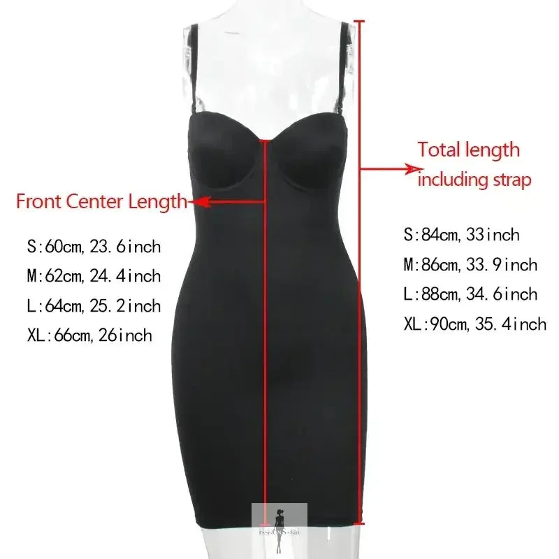 Fashionsarah.com Fashionsarah.com Body Shapewear Lingerie Dress with Cups