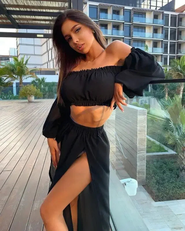 Swimsuit Cover Up 2 Pcs | Fashionsarah.com