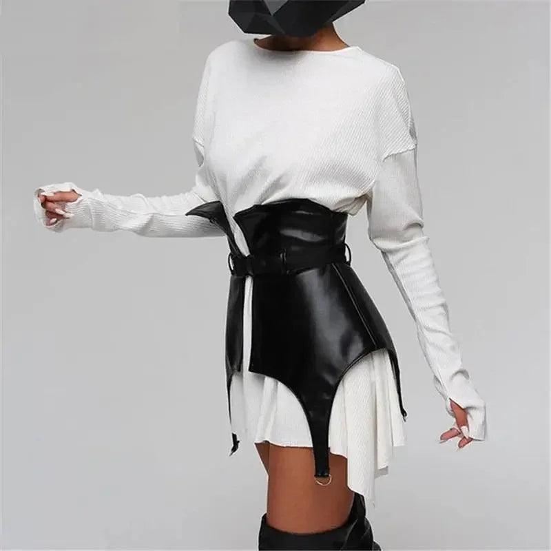 Leather Corset Skirt | Fashionsarah.com