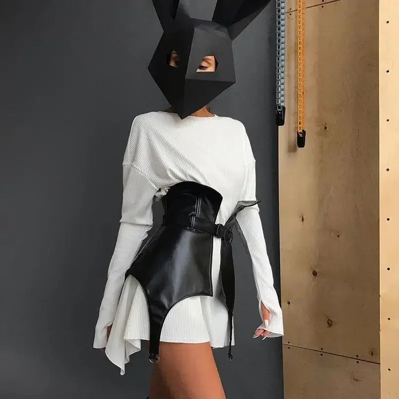 Leather Corset Skirt | Fashionsarah.com