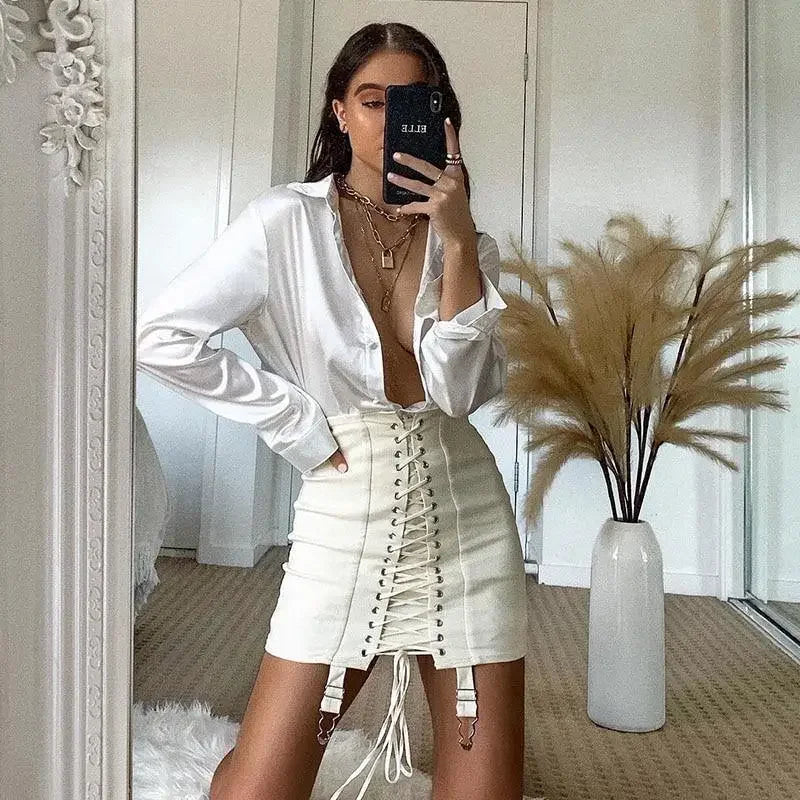 Lace up skirt | Fashionsarah.com