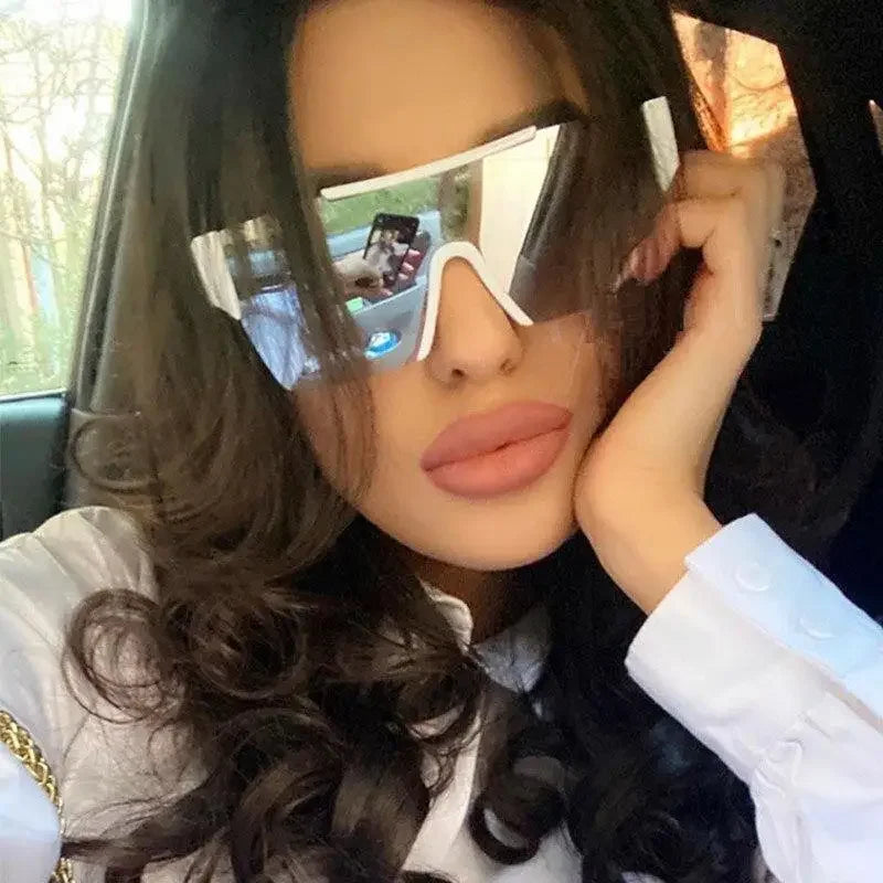 One Lens Mirror Sunglasses | Fashionsarah.com