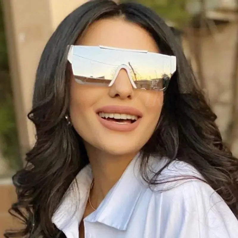 One Lens Mirror Sunglasses | Fashionsarah.com