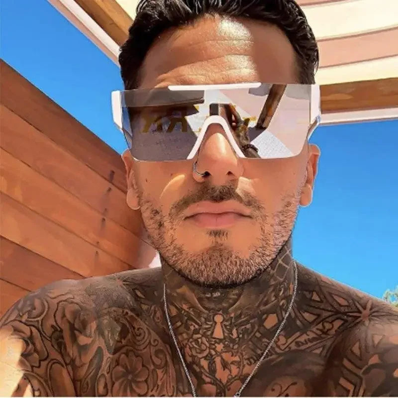 One Lens Mirror Sunglasses | Fashionsarah.com