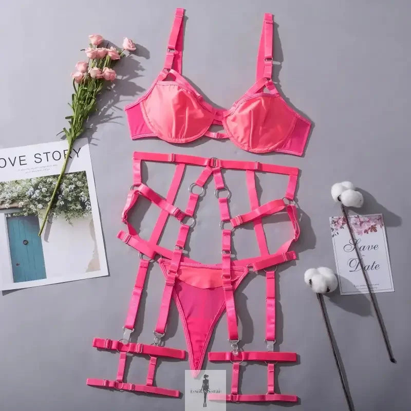 Fashionsarah.com Fashionsarah.com Sensual Lingiere Goth Women's Set